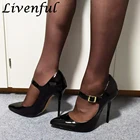 Туфли женские на очень высоком каблуке 13 см, туфли-лодочки с ремешком на пятке, туфли-лодочки унисекс для геев, трансформер, стиль Drag Queen, большой размер 48