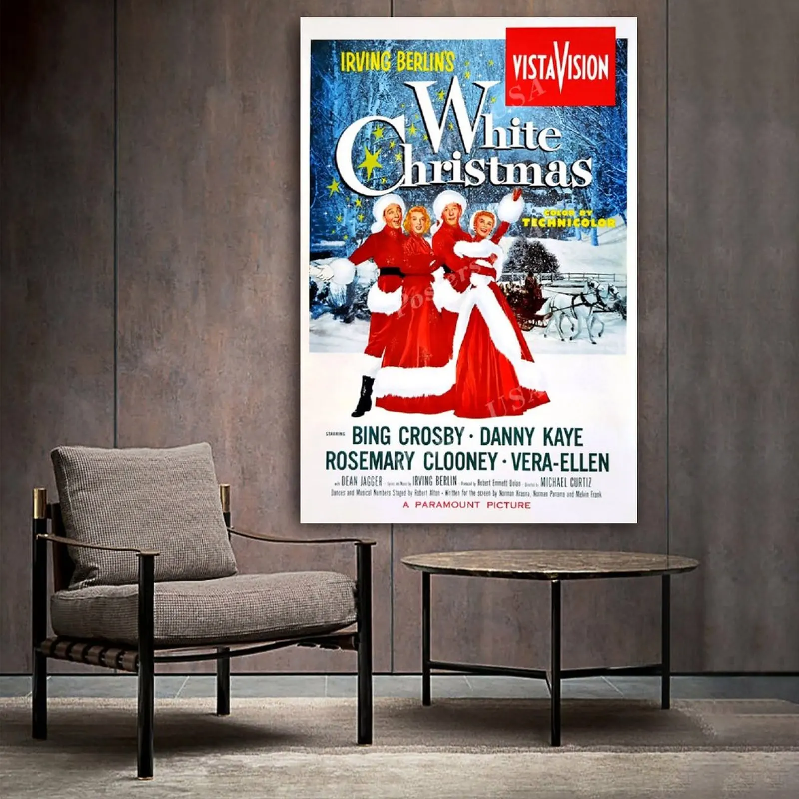 

White Christmas Movie Poster Decorative Painting Canvas Wall Art Living Room Posters Bedroom Painting
