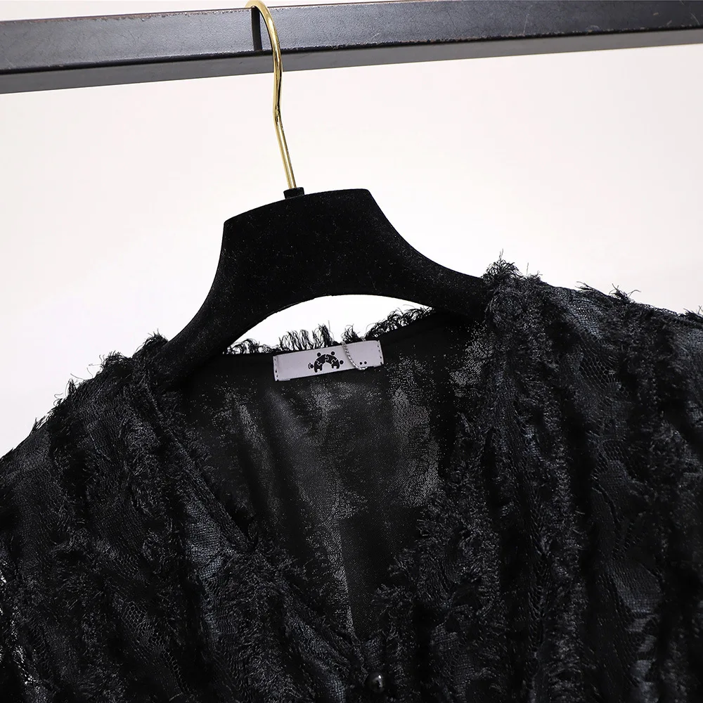 5XL 6XL осеннее женское кружевное платье большого размера, повседневное офисное женское платье с длинным рукавом большого размера, элегантные черные кружевные вечерние платья