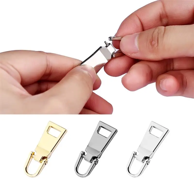 1Pc 8# 5# 3# Detachable Metal Zipper Pullers for Sliders Head Zippers Repair Backpack Coat Tab DIY Sewing Accessories - купить по