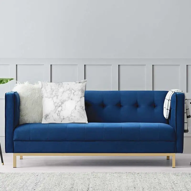 Наволочки с белым мраморным принтом для дивана домашний декор квадратная