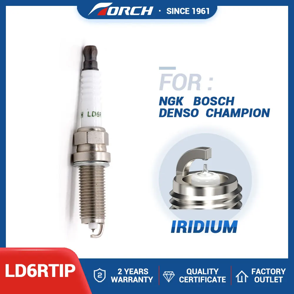 

Candle Replace for PPLZKAR6A-11 Spark Spark Plug Replacement Torch Brand Iridium Platinum LD6RTIP Bujia New Longer Life Time
