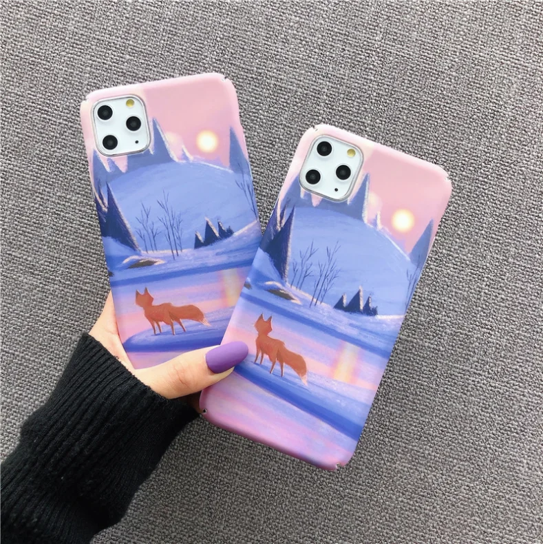 Oil painting Fitted Case For Xiaomi Mi 9 8 SE CC9 Note 3 Back Cover Funda A2 6 Matte Colorful Hard PC Mobile Phone Bag |