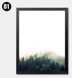 Nordic Modern Simple and Fresh Forest English Decorative Painting Pictures for Living Room Wall Art Canvas Garden Decoration | Дом и сад