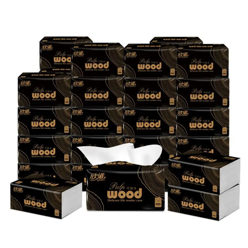 6 пакетов деревянная туалетная бумага 4Ply без химических полотенец для рук 70