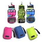 Женская дорожная Складная портативная сумка-Органайзер для туалетных принадлежностей, косметическая сумка для хранения косметики для кемпинга на открытом воздухе