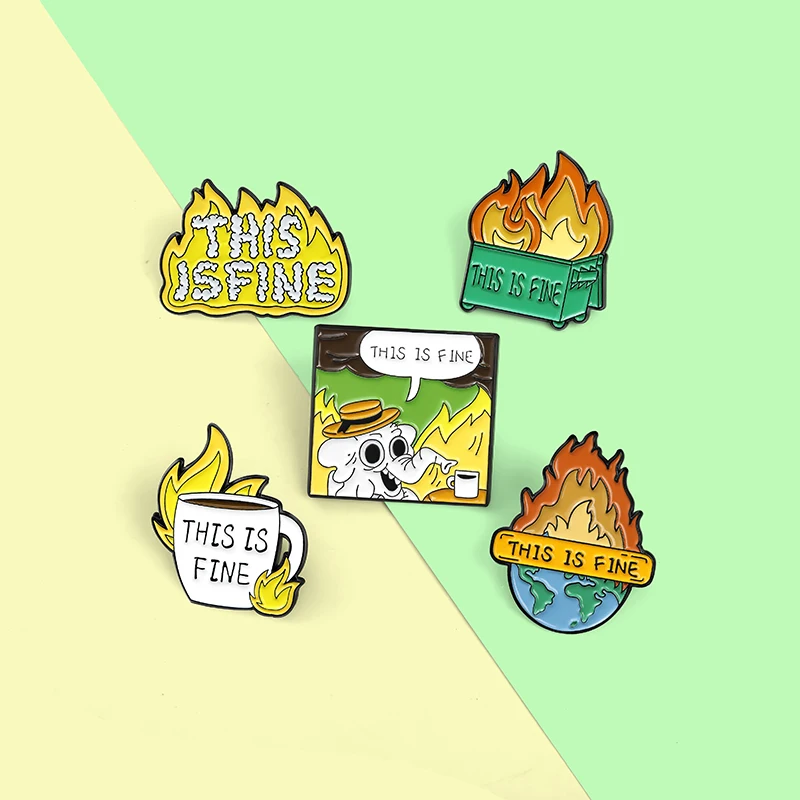 Эмалированные булавки в 5 стилях с изображением этих прекрасных кофейных чашек