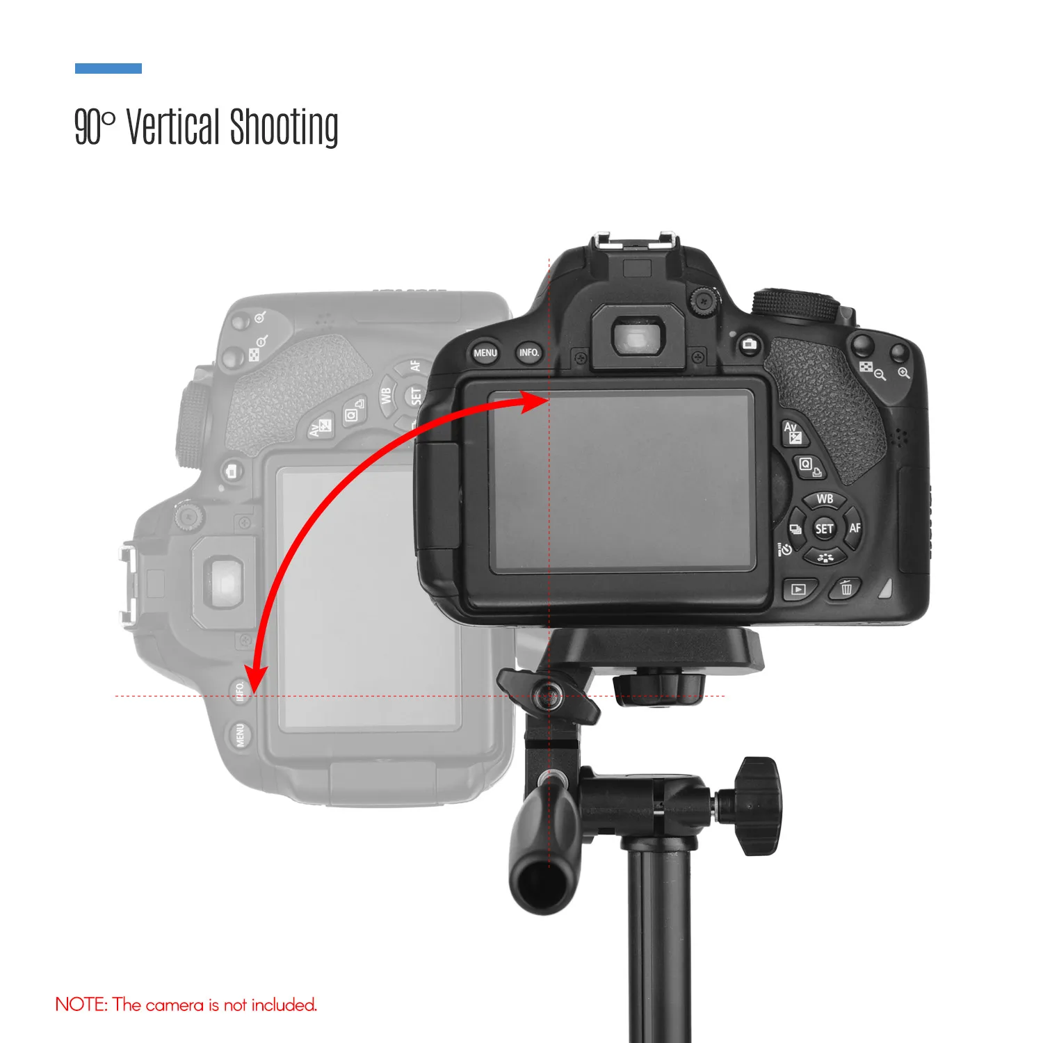 KINGJOY VT-831 Portable camera Tripod Stand Lightweight Photography Aluminum Alloy 1/4 Inch Screw Connector 2kg Load Capacity |