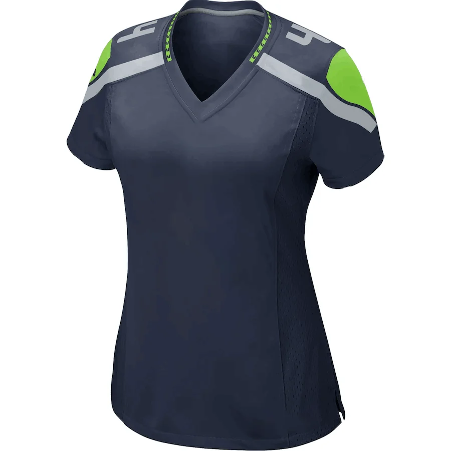 

New Seahawks Women Rugby Jersey Fan Seattle Russell Wilson Dk Metcalf Jamal Adams Chris Carson Seattle American Football T-Shirt