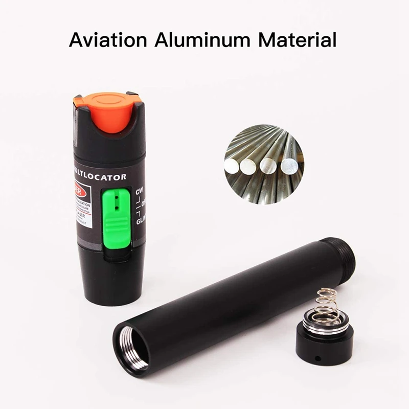 Visual Fault Locator Kit 30MW 30KM with 2.5mm Universal Connector FC Male to LC Female Adapter,Fiber Optic Source Tester