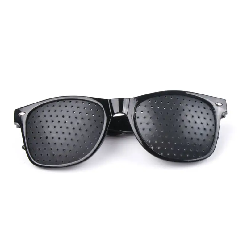 Новое поступление черные Зрение Улучшение Уход За Зрением Пинхол очки унисекс