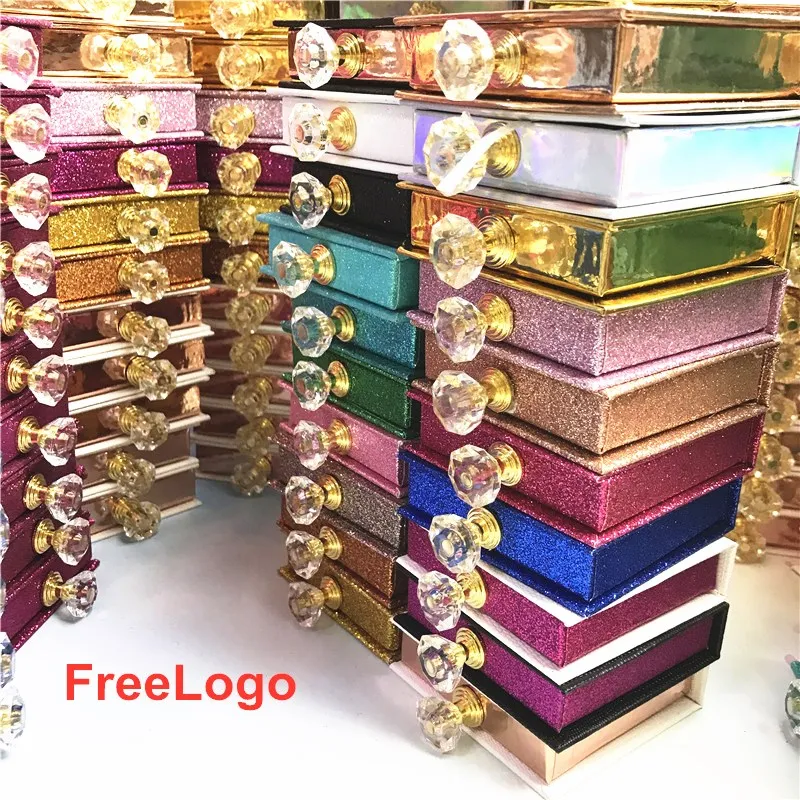 Новый 40/80 шт. квадратный ресницы упаковочной коробки поддельные 3d серо