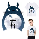 Термоклейкие нашивки с рисунком Аниме Тоторо, термоклейкие термонаклейки для одежды, стираются DIY