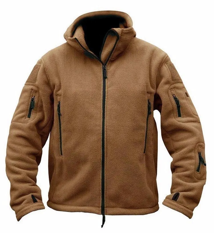 

Men's winter warm fleece tactical coat outdoor sports Hooded Coat hiking suit