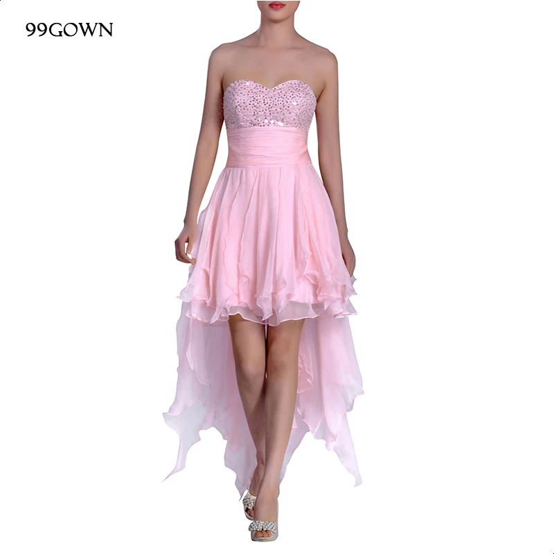 99GOWN 2019 свадебное платье для вечеринки розовое шифоновое подружки невесты