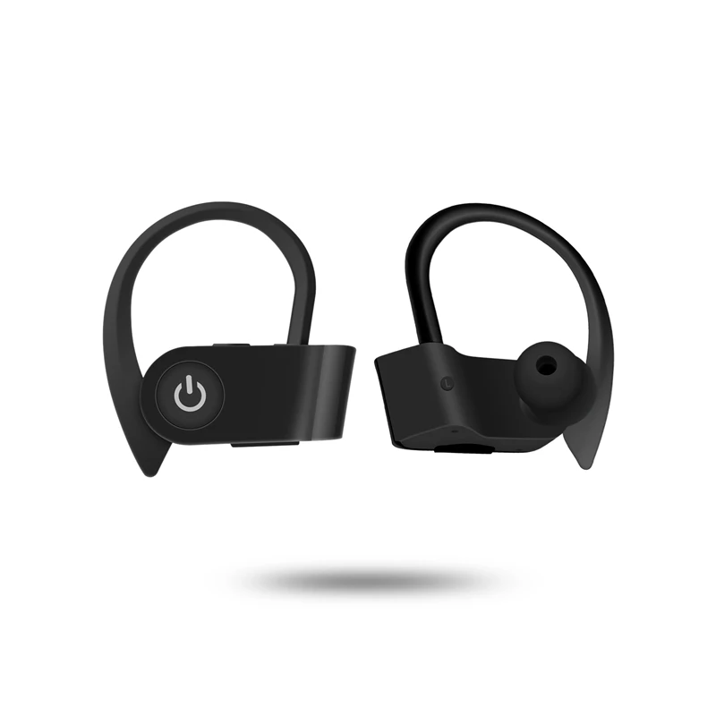 Черный True Wireless Earphones Bluetooth V5.0 TWS Stereo Sport Sweatproof Headset Long Battery Life with Mic With Charging Box - Цвет: Черный