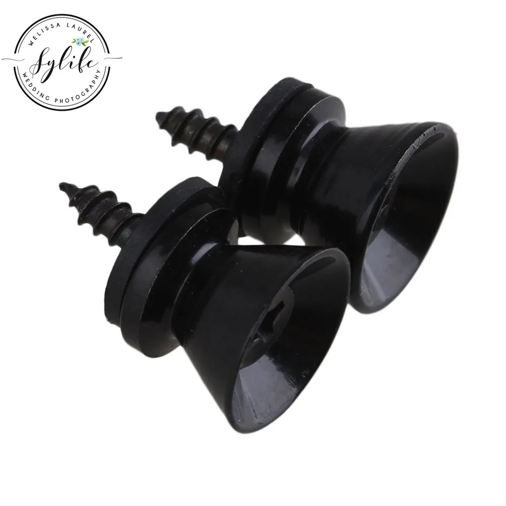 Черный гитарный ремешок кнопки Грибная головка ремень булавки современный