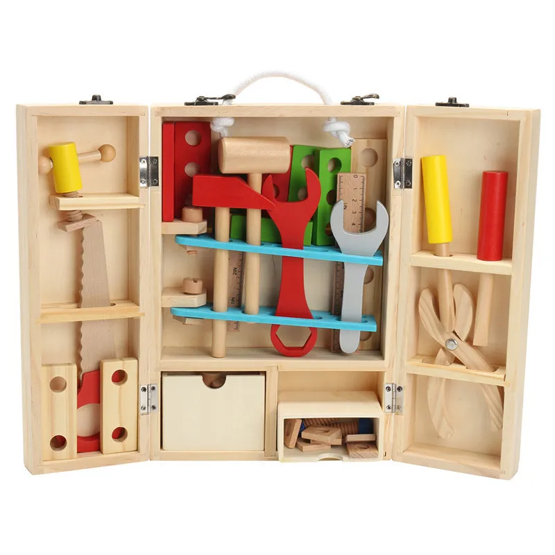 1 комплект Детские деревянные игрушки набор инструментов для ремонта дерева