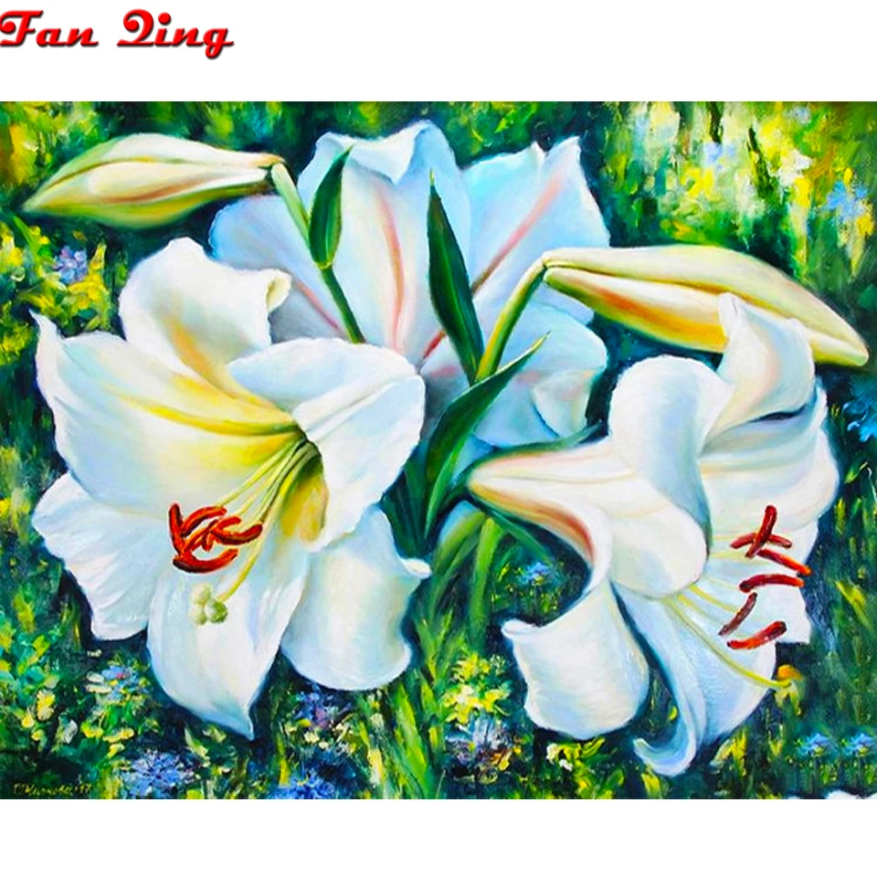 100% полностью квадратная круглая дрель Diy Алмазная картина крестиком вышитые