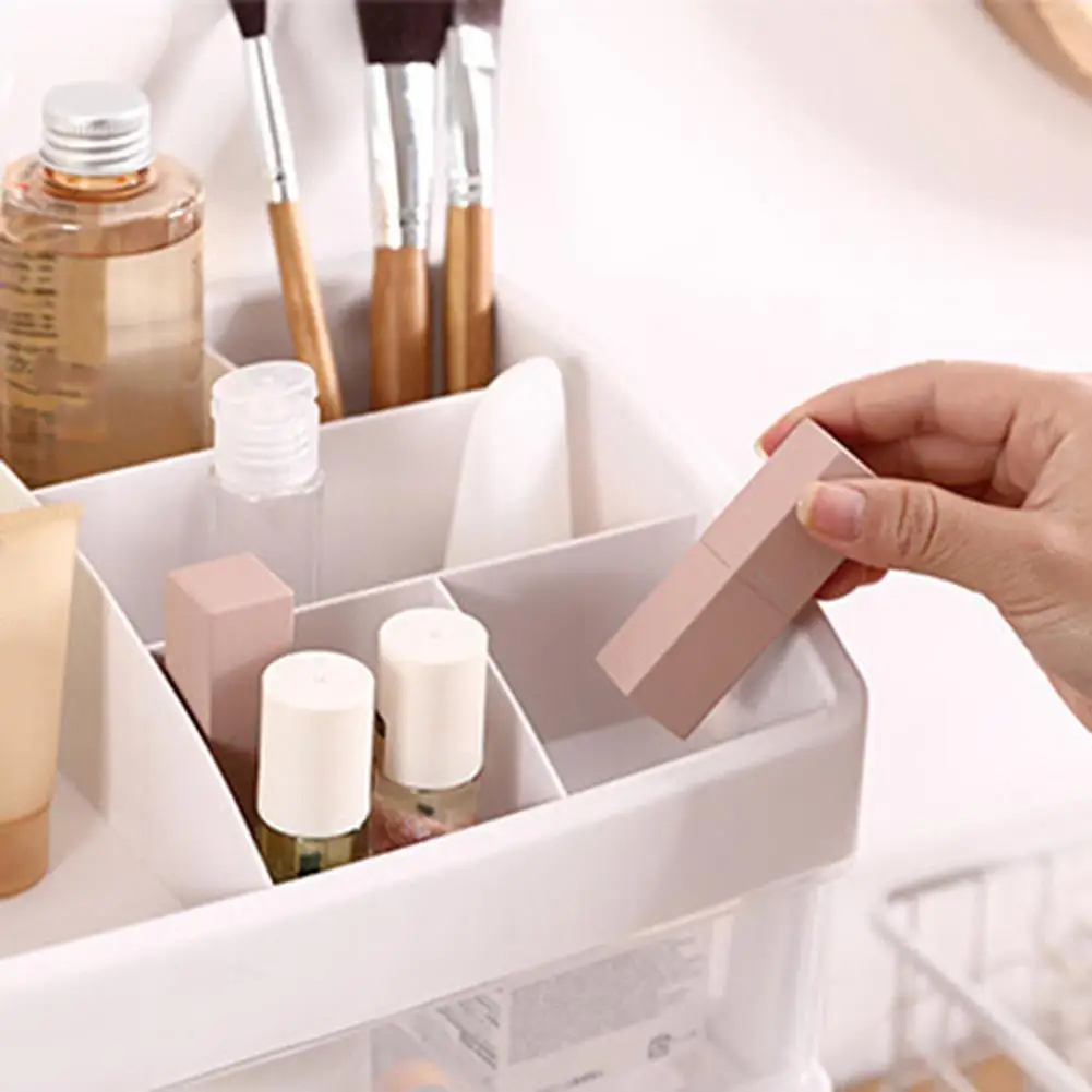 2/3 Layer Plastic Comestic Storage Box Makeup Organizer Brush Jewelry Case Sundries Holder | Дом и сад