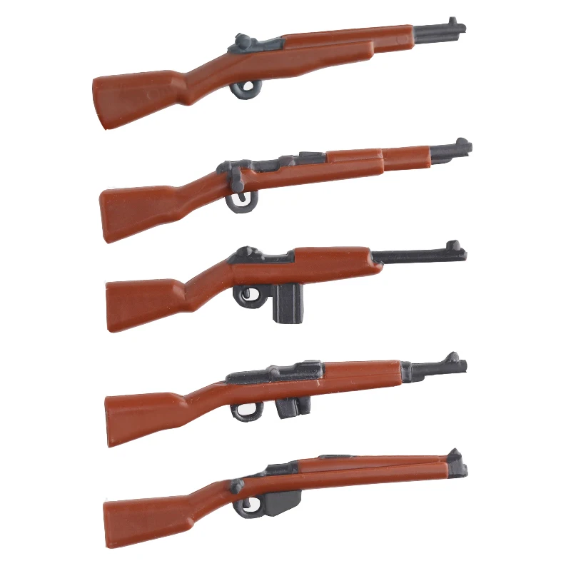 

5 шт./лот WW2 пистолеты, военное оружие, винтовка, пулемет, часть MOC, строительные блоки, кирпичи, игрушки для детей X348