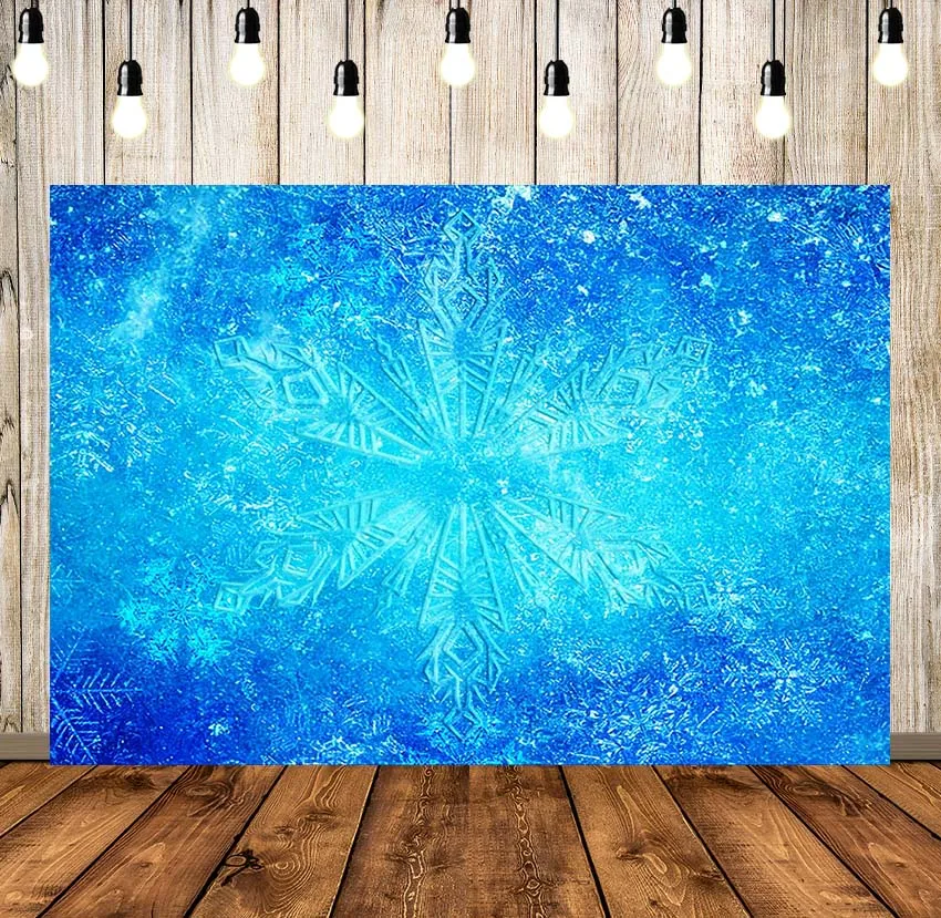 

Winter Wonderland Glitter Snowflake Photography Background Photophone Photozone Bokeh Christmas Snow Backdrops for Photo Studio