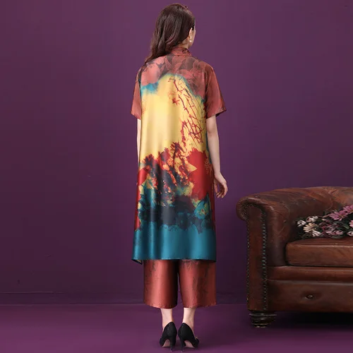 Женские широкие брюки элегантный солнцезащитный Кардиган большого размера с