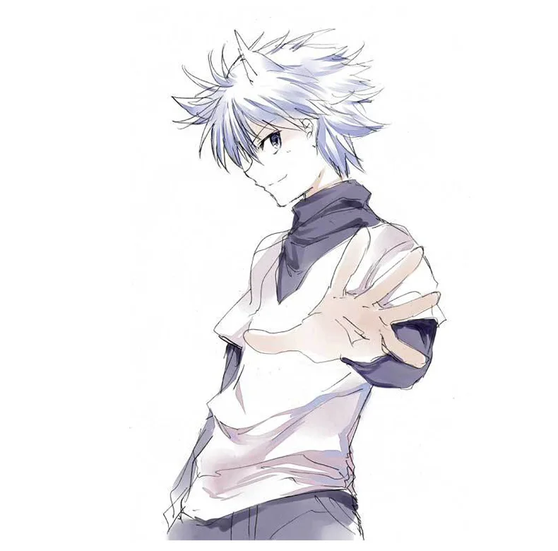 Популярный костюм для косплея аниме Hunter X Killua Zoldyck мужчин женщин и детей наряды на