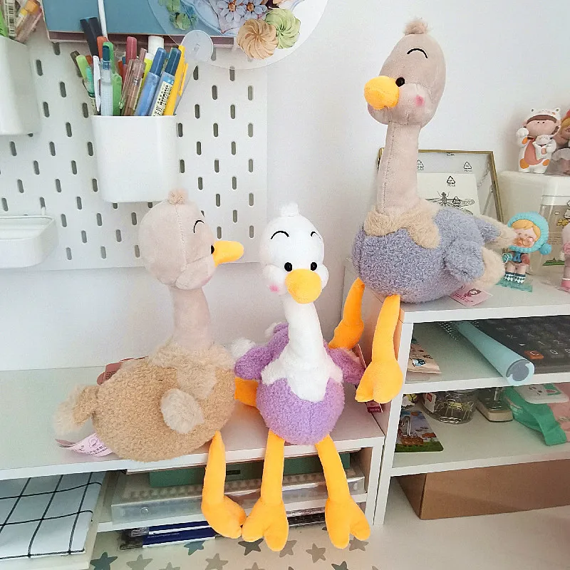 Игрушка плюшевая Страусиная детская милая мультяшная мягкая кукла украшение для