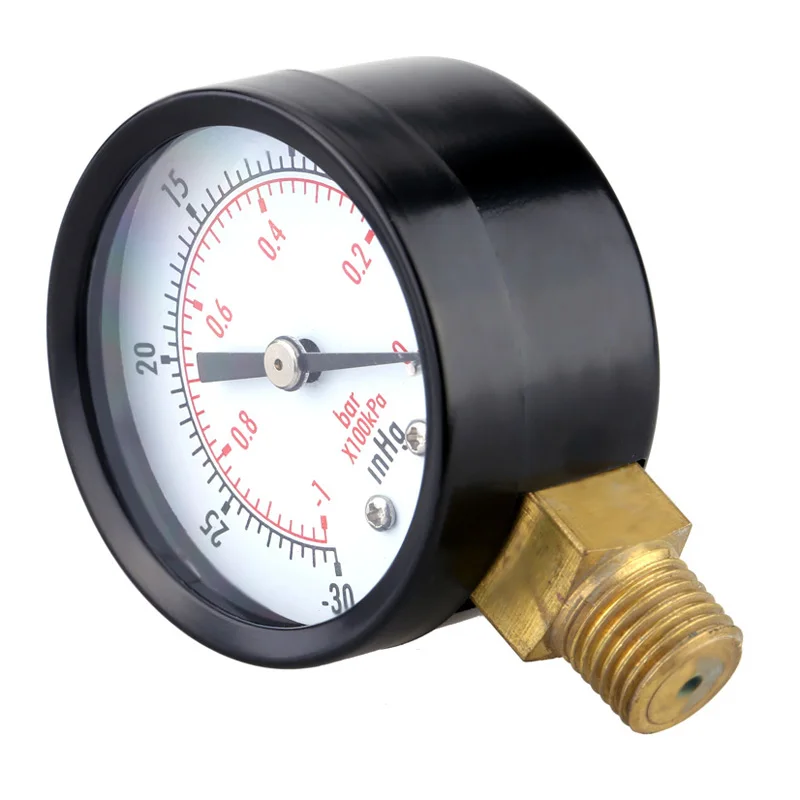 Аналоговый компрессор вакуумный манометр двойной масштаб фильтр для бассейна