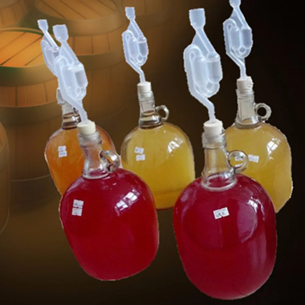 Homebrew односторонняя пробка для вина клапан выхлопной воды уплотняющая красного