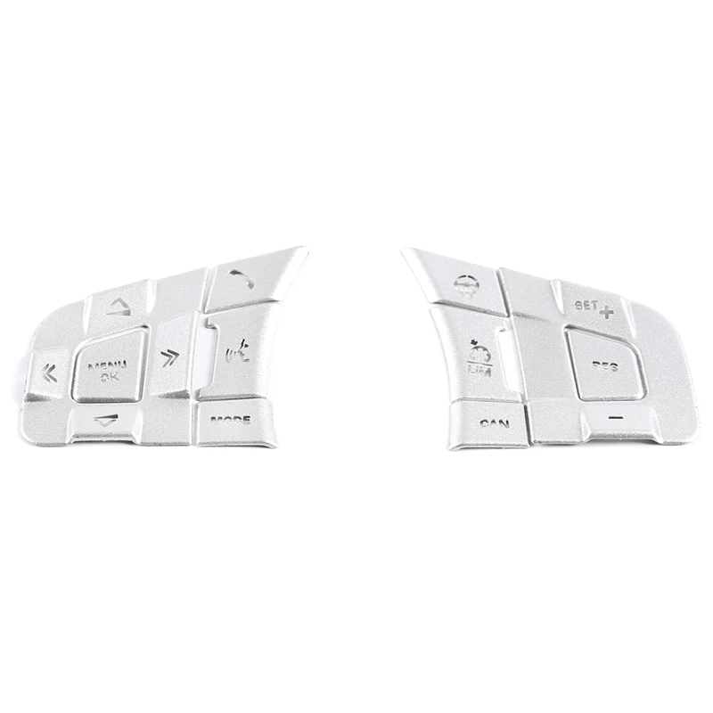 

10 Pcs for Land Rover Discovery Sport 2015-2019 Aluminum Alloy Car Steering Wheel Button Frame Sticker Cover(High Match)