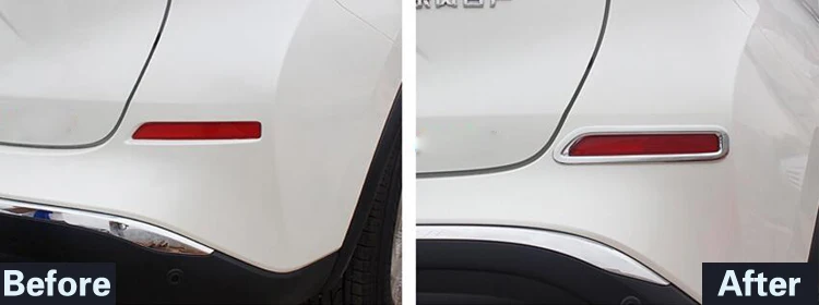 Аксессуары ABS хромированные задние противотуманные фары крышка отделка Стайлинг