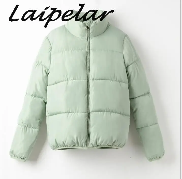 Laipelar, модное пальто-пузырь, одноцветная, стандартный воротник, негабаритный, короткая куртка, зима-осень, Женская куртка-пуховик, парки, Mujer