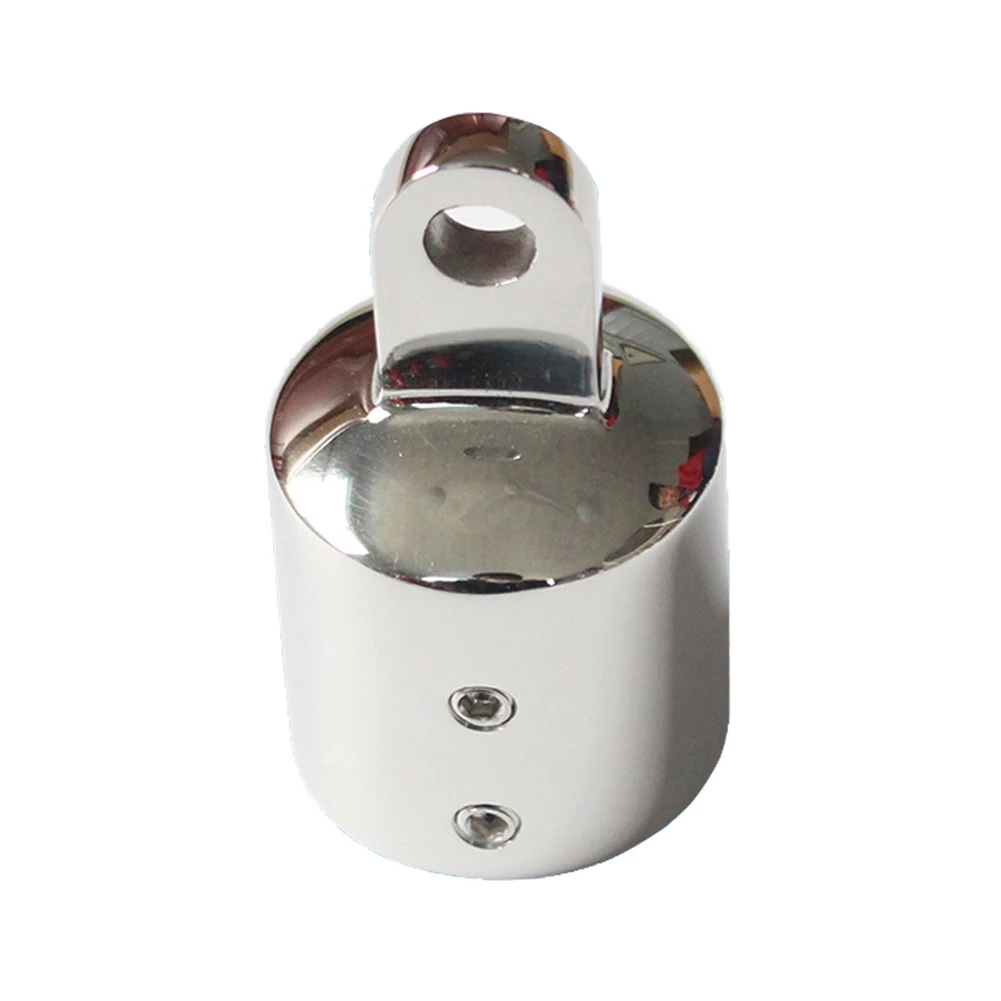 

Heavy Duty Marine Boat Stainless Steel EyeTube End Cap Stainless Steel Top Fitting Hardware 25mm Canopy External Pipe Eye End