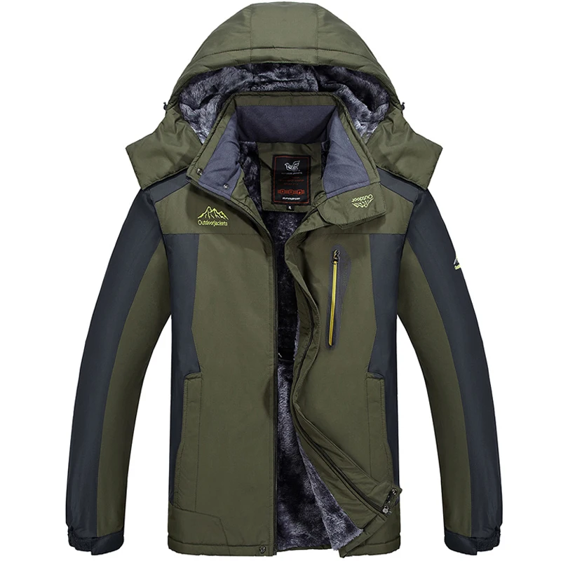 Winter parka Men size XL-7XL 8XL 9XL jacket men Plus velvet thickening Hooded Windbreaker coats mens casual warm jackets coat