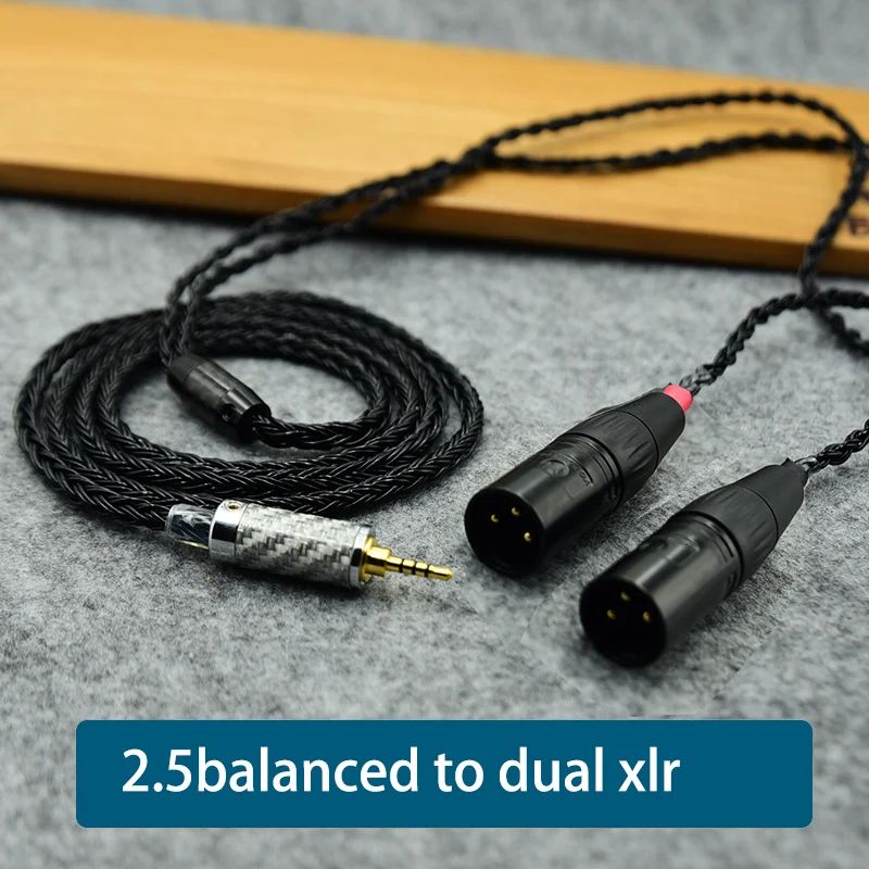 OCC разъем 6 35 trs 3 5 мм 2 XLR 4 сбалансированный к двойному xlr 3pin кабель посеребренный