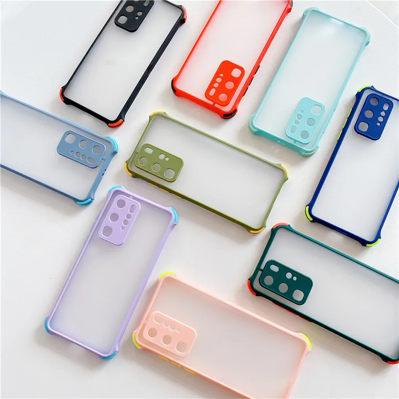 

Transparent Shockproof Matte Phone Case For Huawei P40 P30 P50 Pro Plus Lite Cover Skin feel Shell For HUawei P 50 40 Pro Plus