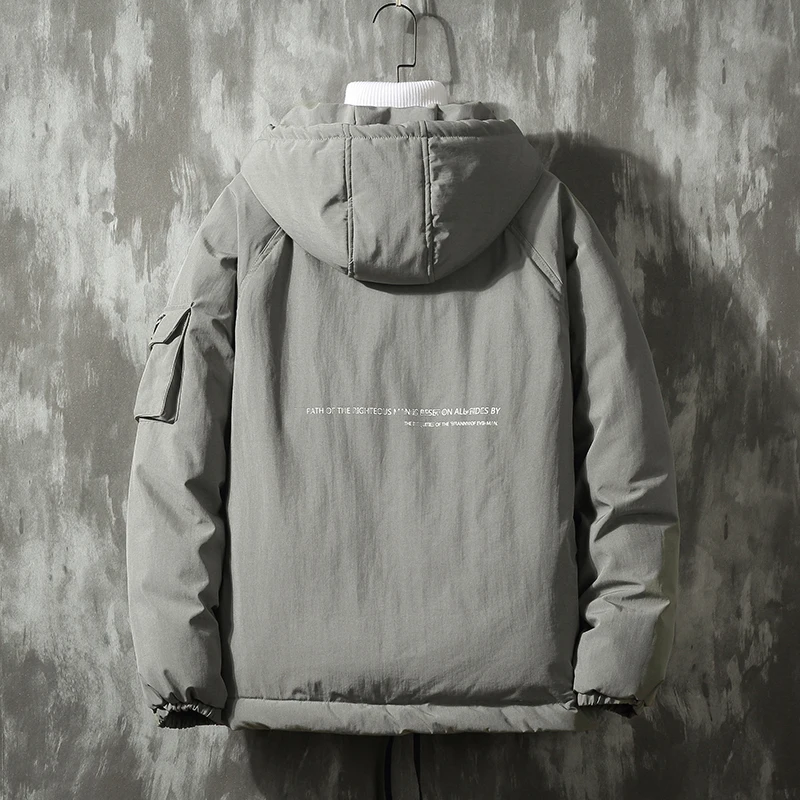 NEW2022 Winter Jackets Men Warm Thick Cotton Multi-pocket Hooded Parkas Mens Casual Fashion Warm Coats Plus Size 5XL Overcoat