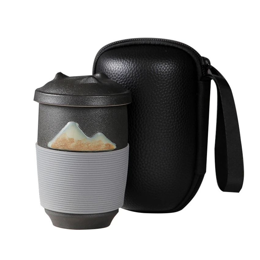 

Rough Pottery Mug antique ceramic tea cup with lid office household tea tea flower tea filter tea cup drinking cup