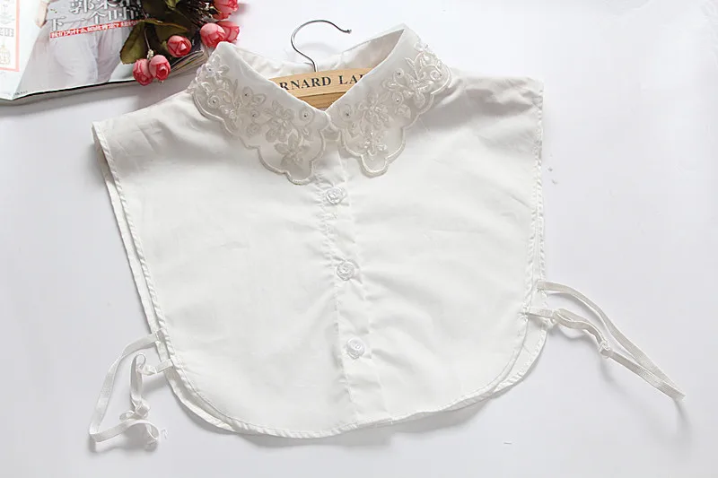 Женская рубашка с отложным воротником Linbaiway съемная блузка со съемным и