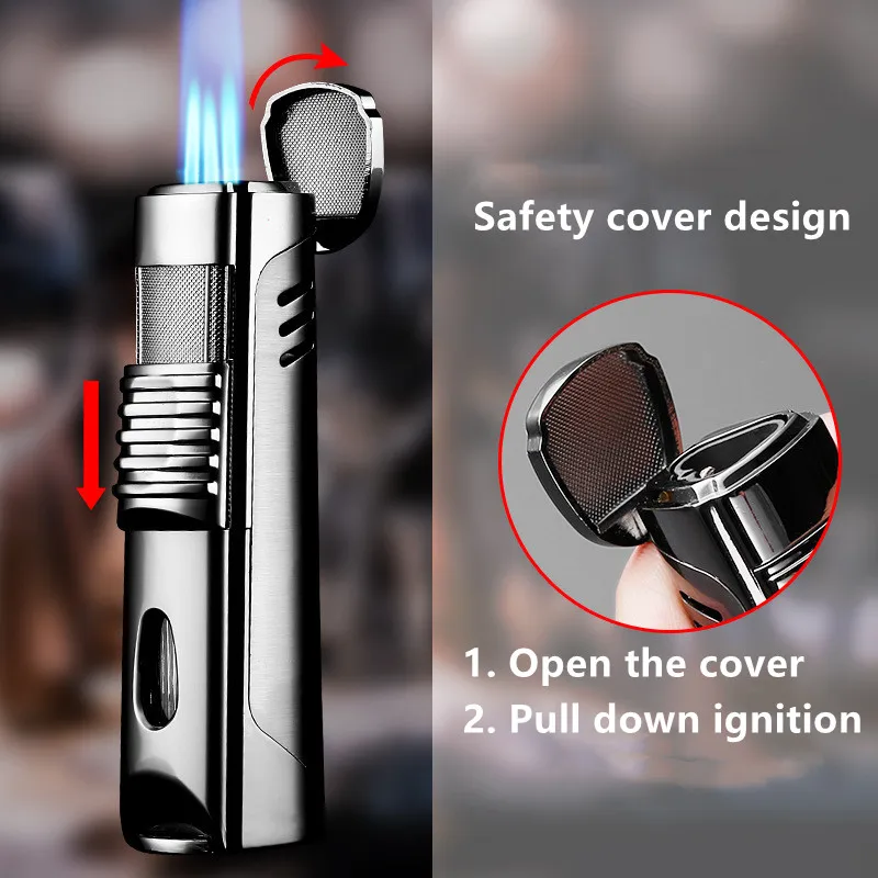 2020 Jobon металлическая трофонарь вая Зажигалка для окон 1 и 3 струйная газовая