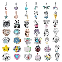 summer new style pandora braided rope bracelet colorful beads suitable for cartoon girls hearts