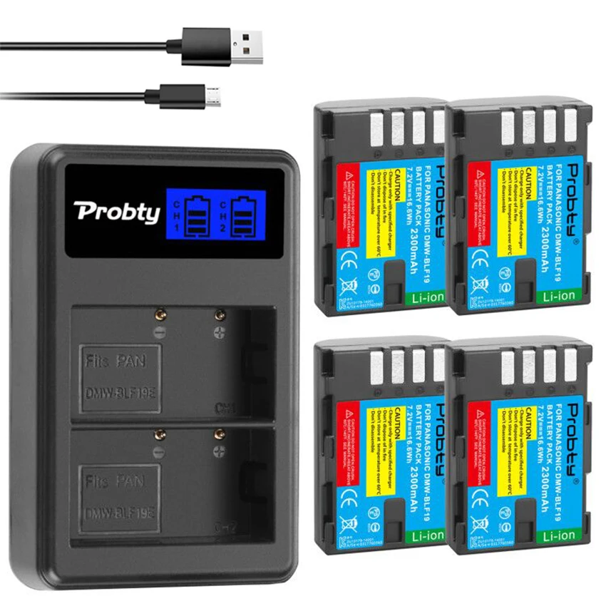 

Зарядное устройство Probty на 2300 мА · ч с двумя USB-портами и ЖК-дисплеем