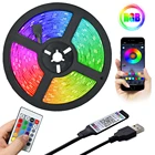 Светодиодная полоса освещения Bluetooth USB RGB 5050 SMD 2835 Luces LED DC5V Гибкая лампа лента Диодная ТВ компьютер спальня фоновое освещение