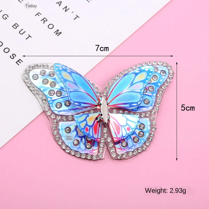 3D хрустальные стразы в виде бабочек s патчи для утюга одежды горячей фиксации