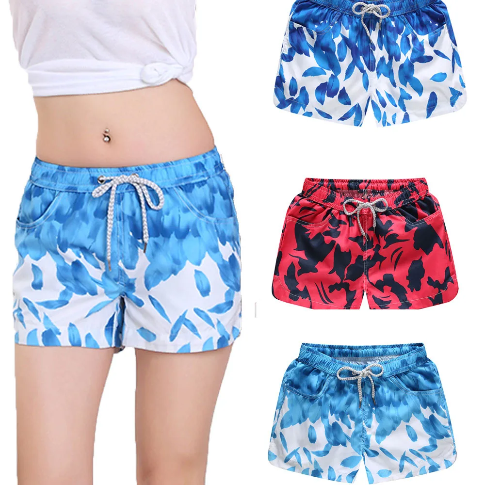Женские быстросохнущие шорты пляжные для серфинга бега плавания занятий спортом