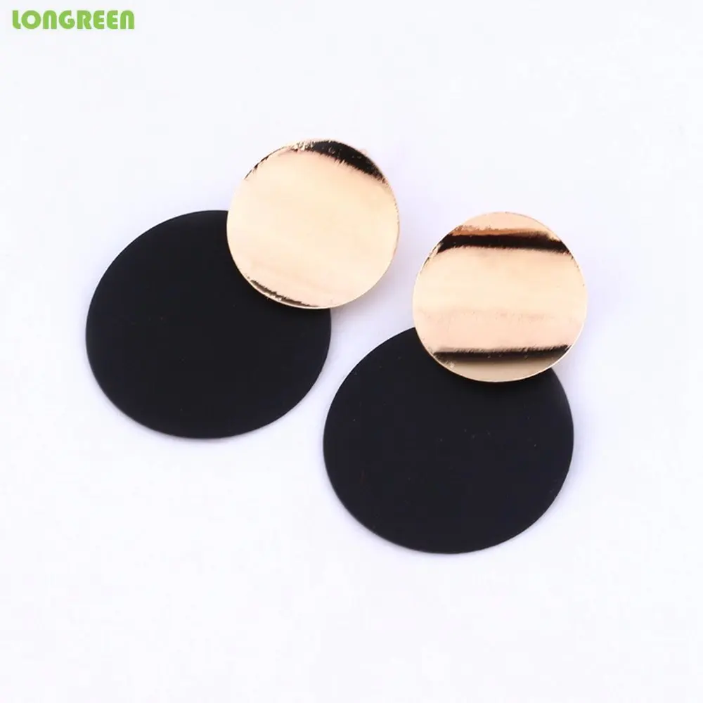 Style 3 Metal Simple Stylish Geometric Round Unique Earrings For Women Girl Gifts Stainless Steel Earrings Set De Aretes Orecchini Donna - Окраска металла: Style 3