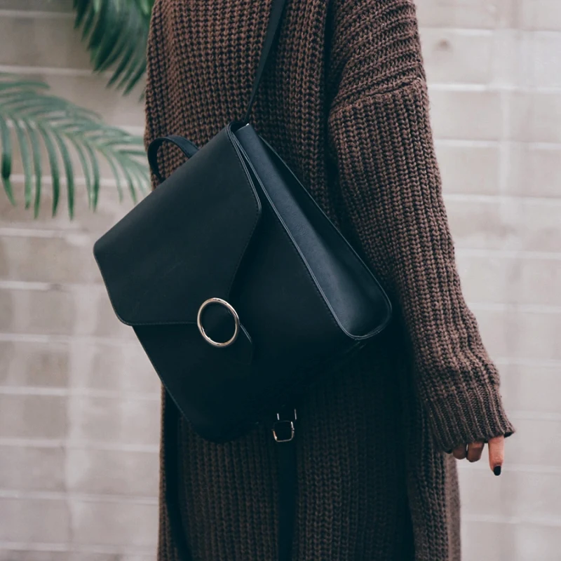 Модный женский рюкзак кожаная Ретро женская сумка школьные сумки для