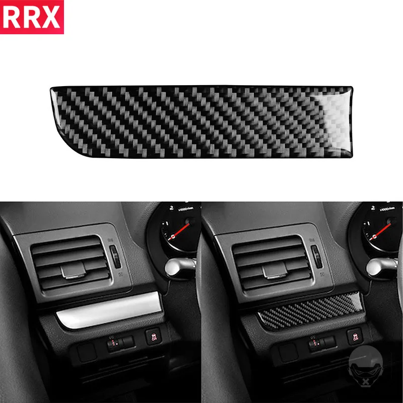 

RRX For Subaru Impreza XV Crosstrek 2012-2017 Carbon Fiber Steering Wheel Side Cover Trim Strip Sticker Car Accessories